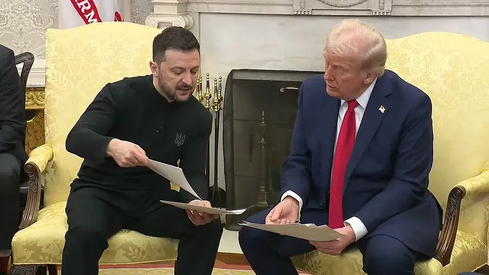 Trump and Zelensky