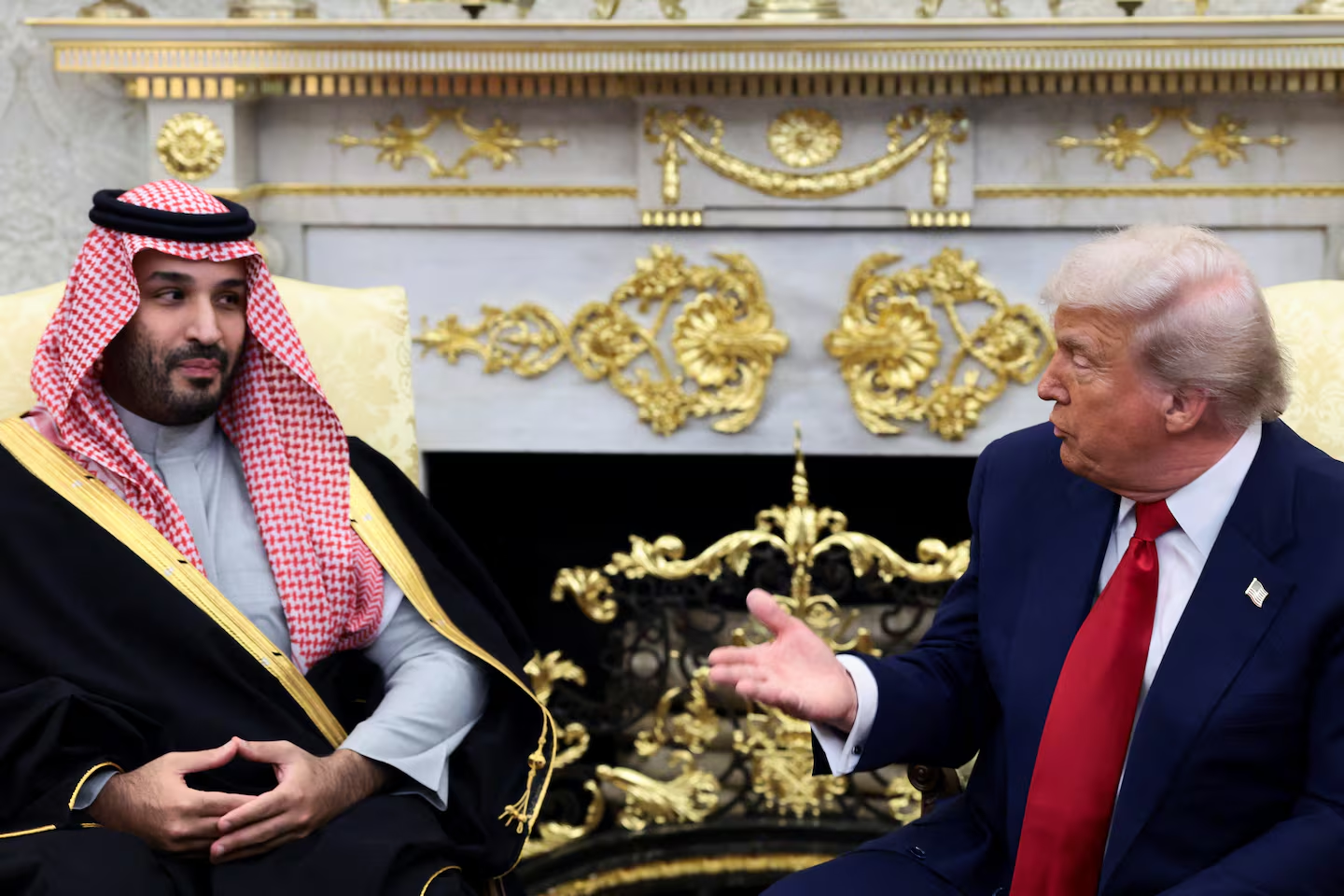 Donald Trump received Saudi Crown Prince Mohammed bin Salman at the White House (Photo: REUTERS/Evelyn Hockstein)