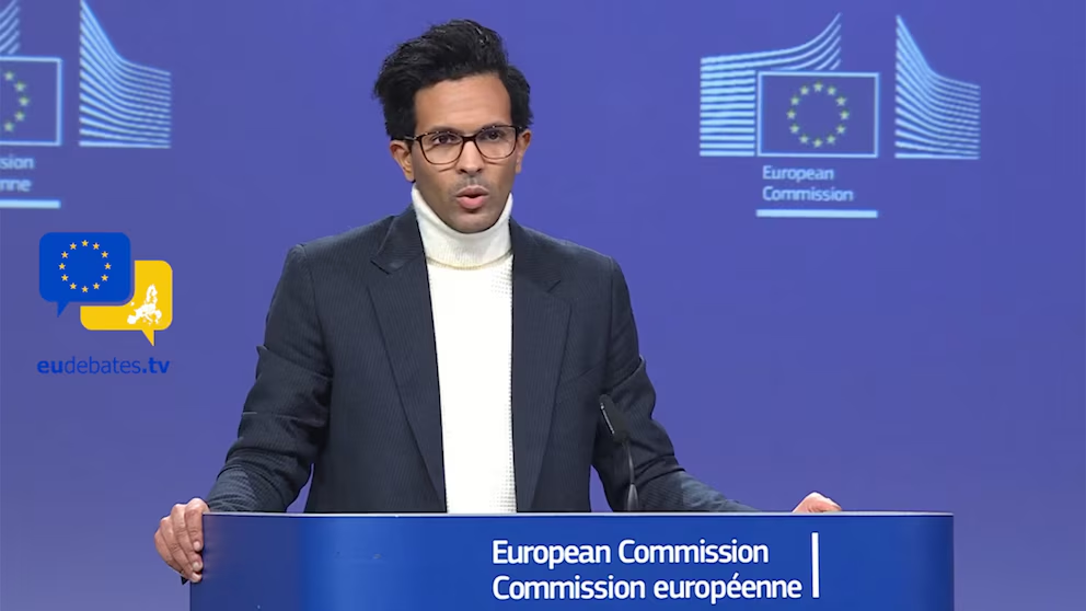 Anouar El Anouni, EU spokesperson, stated that “the adoption of UN Security Council Resolution 2803 is an important step forward in the comprehensive plan to end the Gaza conflict.” (YouTube)