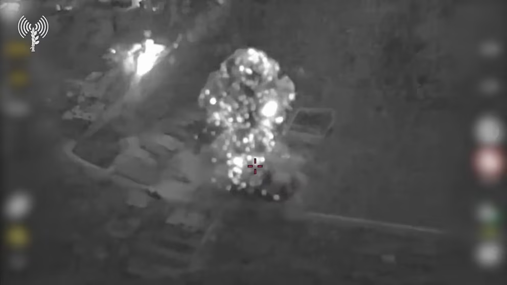 Israeli forces reported that the target was a “Hamas training compound” in the Ain al-Helweh area, allegedly used to plan attacks against Israel and its army (Video capture)
